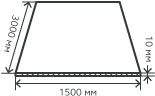Лист нержавеющий  10х1500х3000  мм.  AISI 321 (08Х18Н10Т) горячекатаный,  матовый