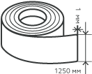 Рулон нержавеющий 1х1250 мм.  AISI 304 (08Х18Н10) холоднокатаный,  зеркальный