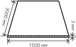 Лист нержавеющий  3х1500х3000 мм.  AISI 304 (08Х18Н10) холоднокатаный,  матовый