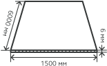 Лист нержавеющий  6х1500х6000 мм.  AISI 316Ti (08Х17Н13M2T) горячекатаный,  матовый